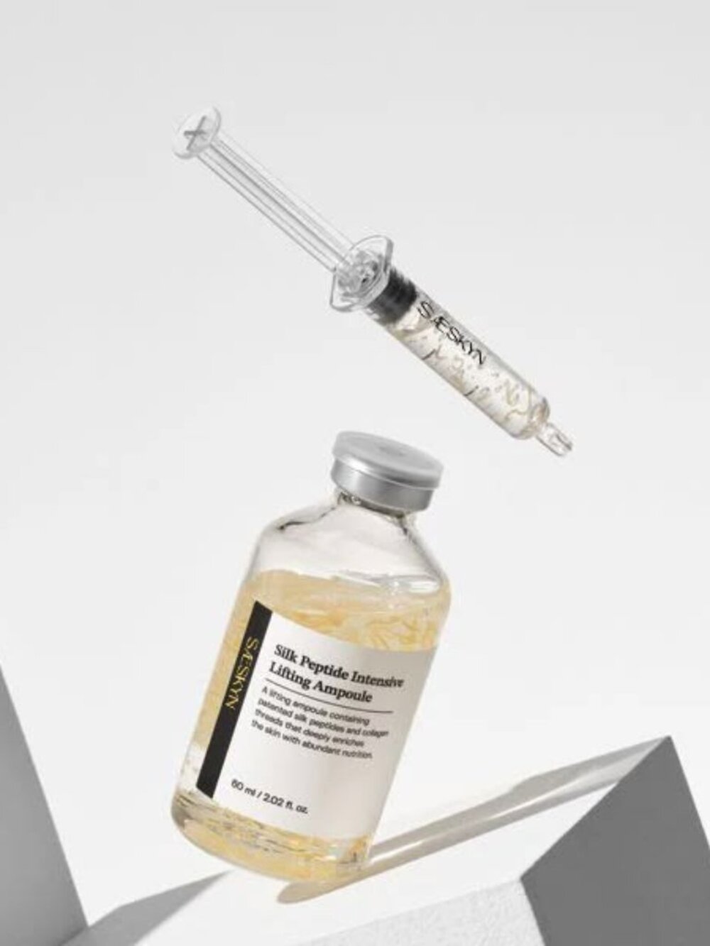 Korean Skincare Gold Silk Threads Lifting + Firming Peptide Serum with Ampoule